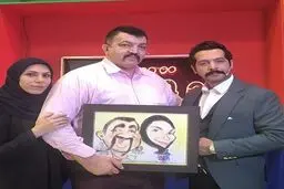 عکس همسر احمد ایراندوست بازیگر نقش غول برره