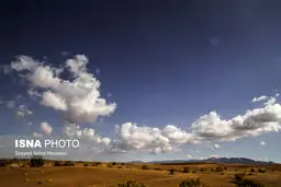 تصاویر: خودنمایی ابرها در دل کویر