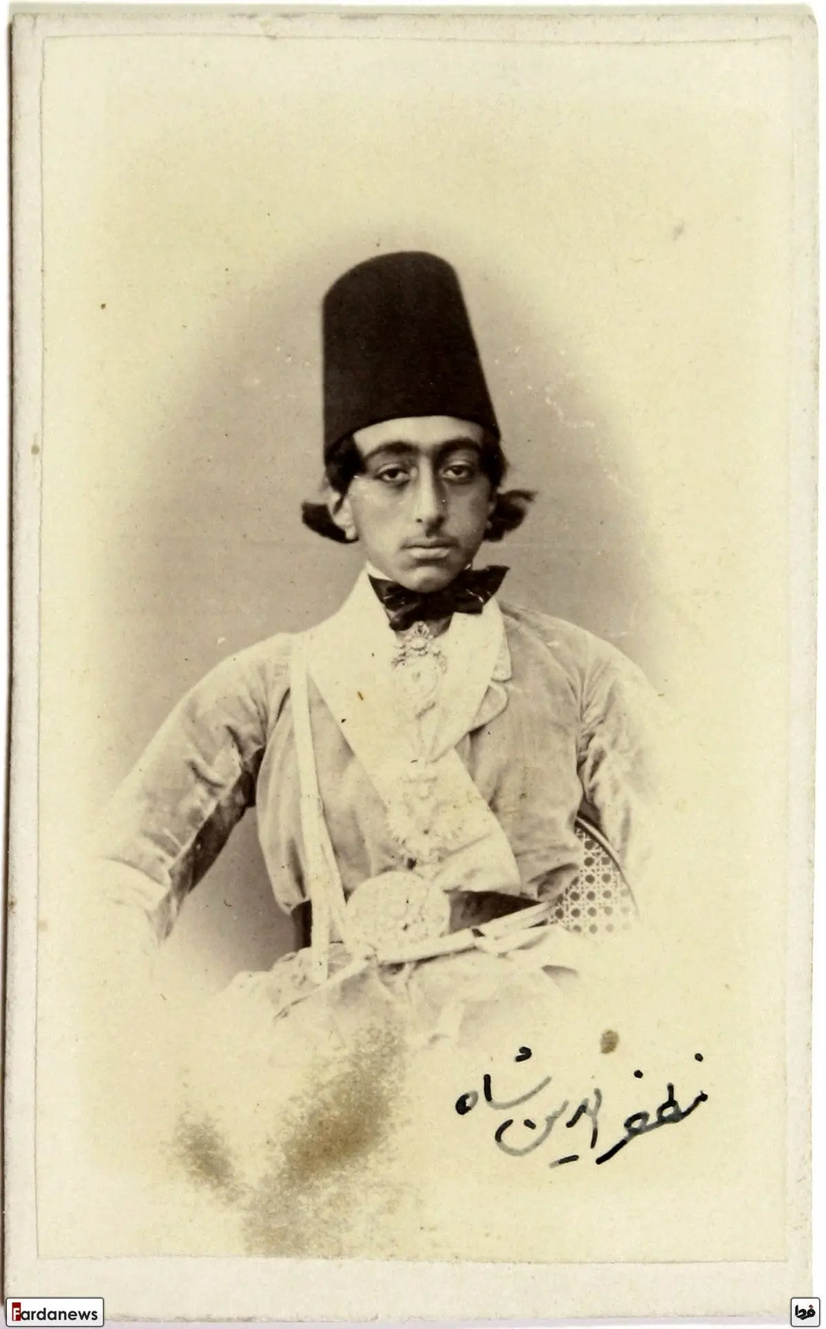 مظفرالدین شاه در دوران جوانی/عکس