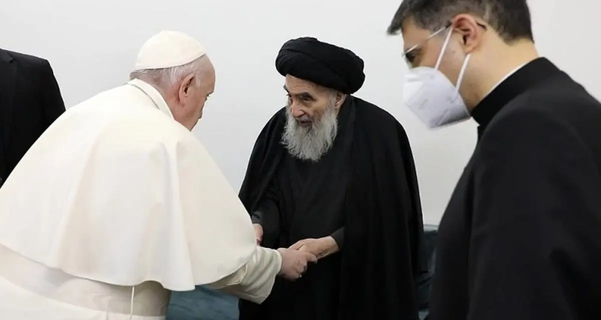 تازه ترین جزئیات محرمانه از دیدار پاپ و آیت‌الله سیستانی در نجف اشرف
