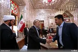 حواشی دیدار دبیر کل مقاومت اسلامی نجبا با لاریجانی/تصاویر