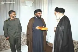 عکس کمتر دیده شده از رهبر انقلاب، سردار سلیمانی و سیدحسن نصرالله