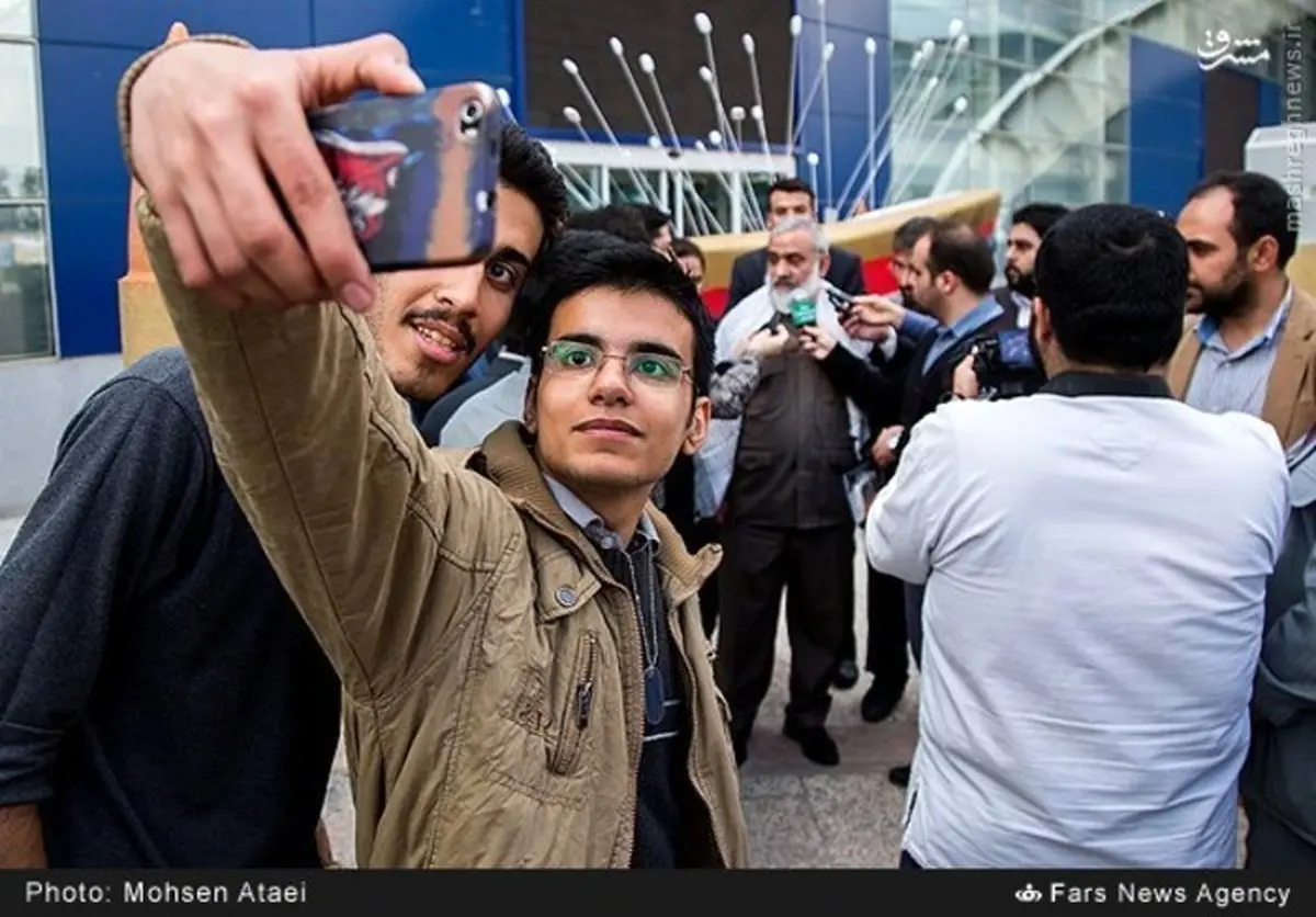 عکس سلفی با سردار نقدی