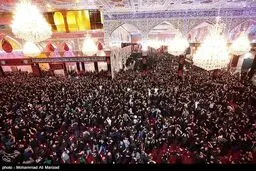 حضور پرشور عزاداران حسینی در حرم امام حسین(ع)/ عکس