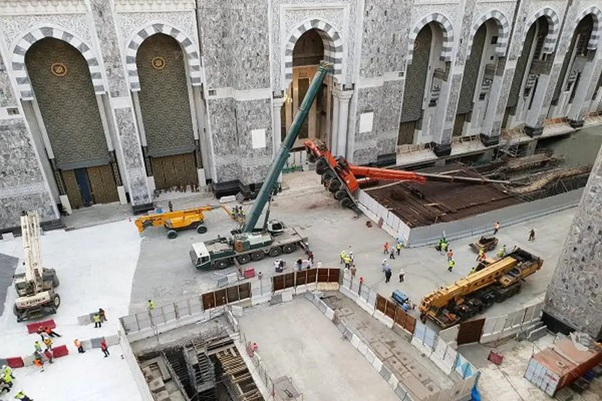 بار دیگر یک جرثقیل در مسجدالحرام سقوط کرد