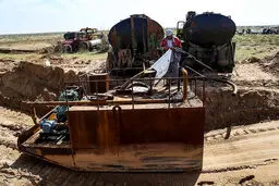 مالچ پاشی منطقه بیت کوصر - خوزستان