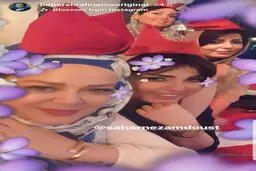 سلفی هنرمند معروف با دوستان/عکس