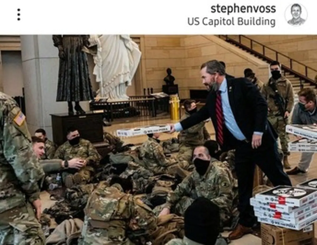 تصاویر لو رفته از تدابیر شدید امنیتی در ساختمان کنگره آمریکا