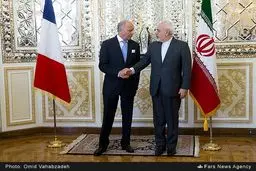 دیدار ظریف و فابیوس در وزارت خارجه /عکس