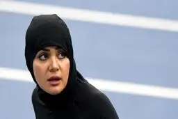 پوشش جالب دونده محجبه عربستانی/تصاویر