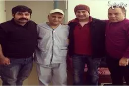 عیادت مجید صالحی و امیر نوری از اکبر عبدی/ عکس