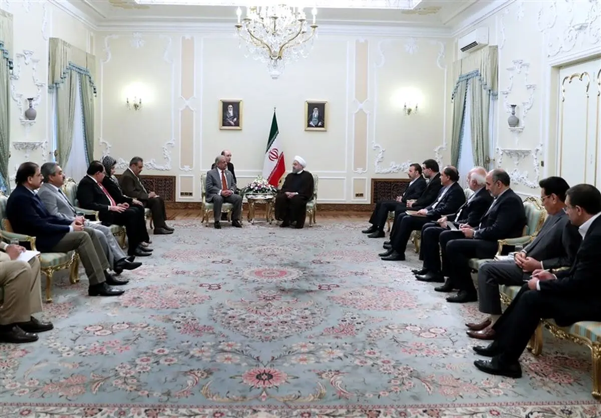 حواشی دیدار روحانی با رئس‌مجلس پاکستان/رئیس‌جمهور: ایران امنیت پاکستان را در راستای امنیت خود قلمداد می‌کند