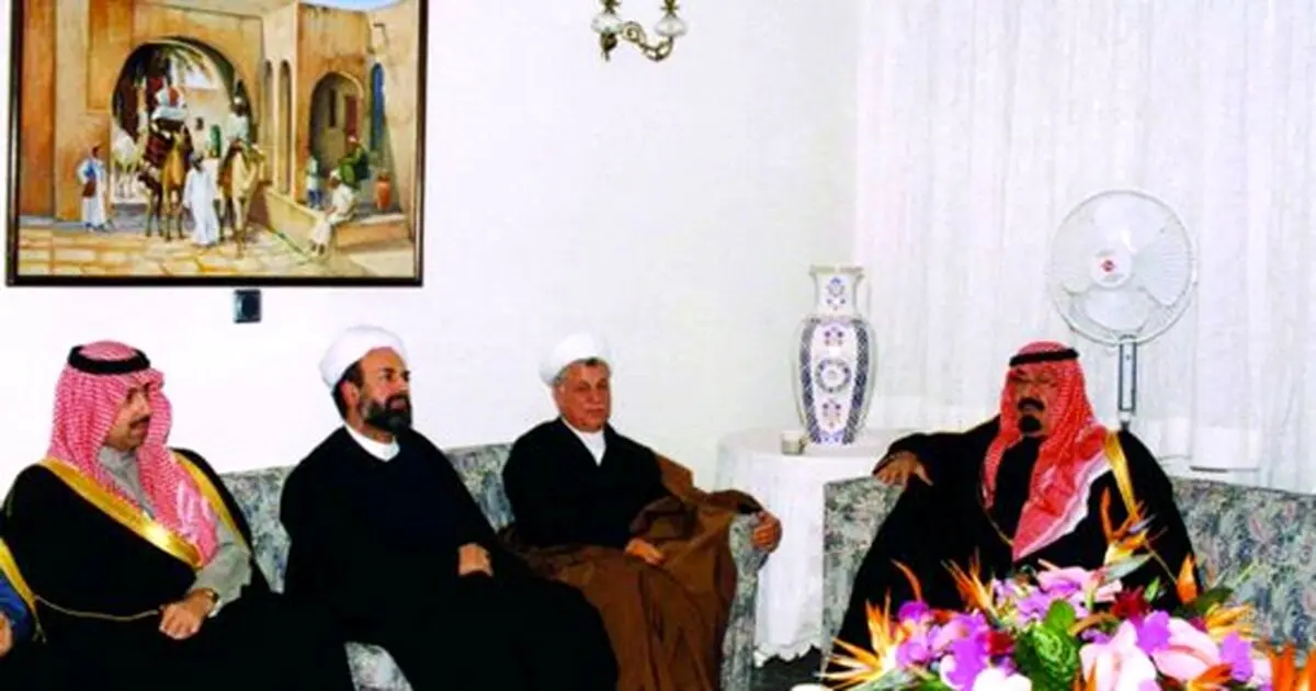 حضور ملک عبدالله در خانه هاشمی رفسنجانی/عکس