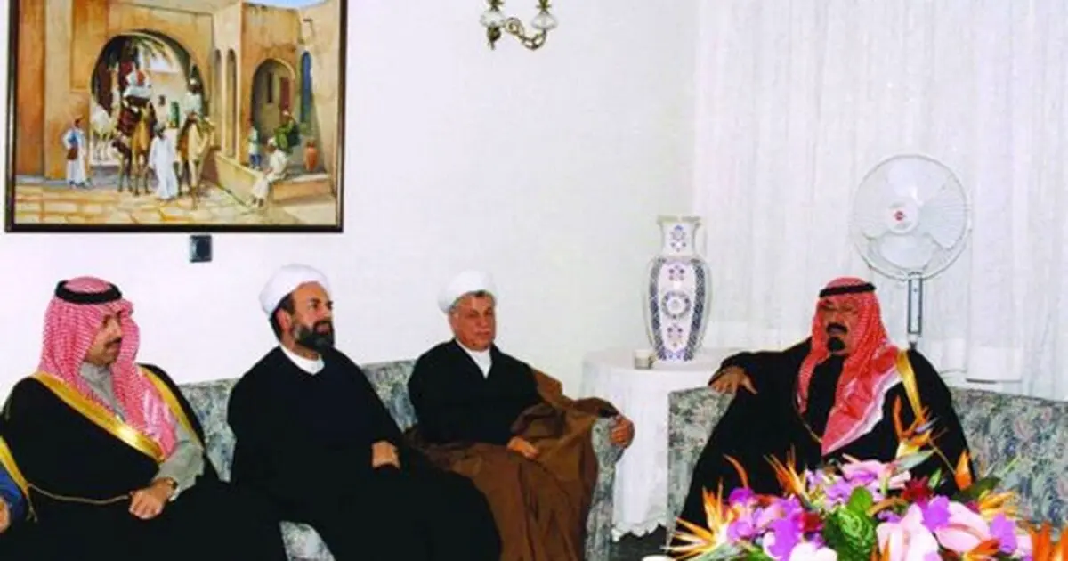 حضور ملک عبدالله در خانه هاشمی رفسنجانی/عکس