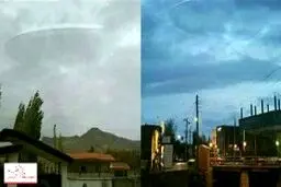بشقاب پرنده فضایی وارد آسمان اردبیل شد+عکس