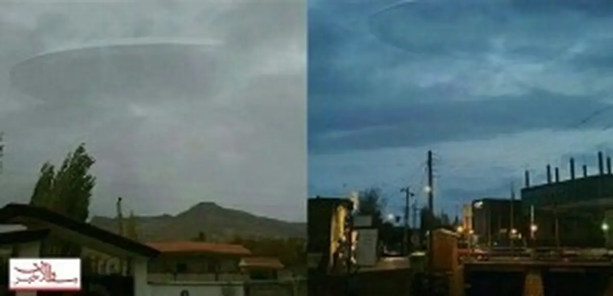 بشقاب پرنده فضایی وارد آسمان اردبیل شد+عکس