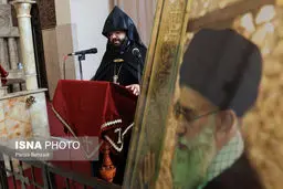 تصاویر مراسم چهلم رهبر شهید در کلیسای سرکیس مقدس تهران