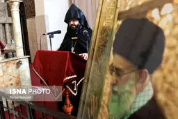 تصاویر مراسم چهلم رهبر شهید در کلیسای سرکیس مقدس تهران