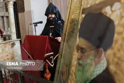 تصاویر مراسم چهلم رهبر شهید در کلیسای سرکیس مقدس تهران