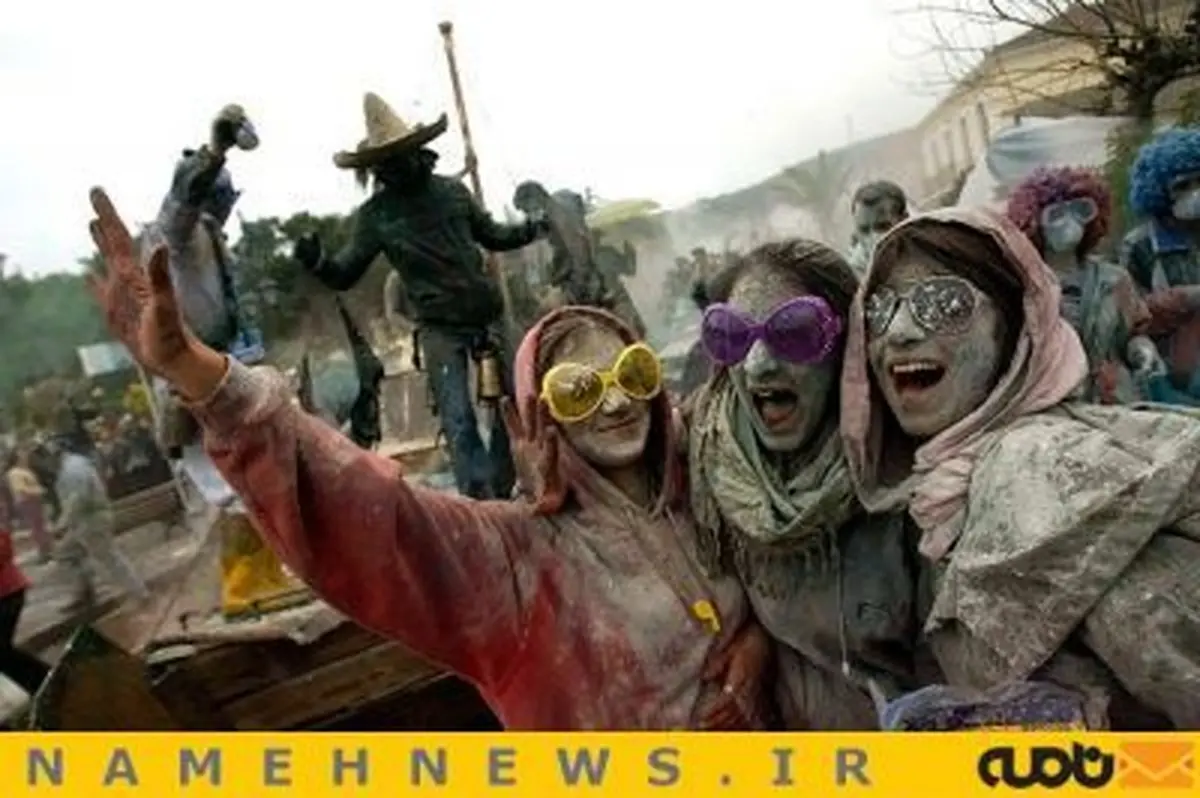 جشن جذاب پودر در یونان+تصاویر