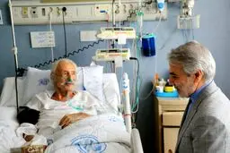 عيادت محمدباقر نوبخت از جمشيد مشايخي/عکس