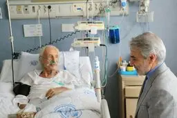 عيادت محمدباقر نوبخت از جمشيد مشايخي/عکس