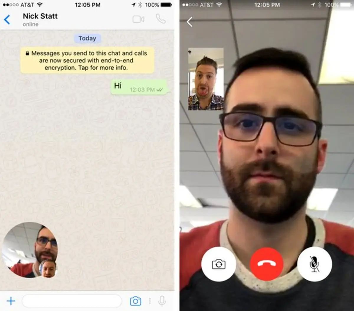 تماس ویدیویی در واتس‌اپ ظاهر شد
