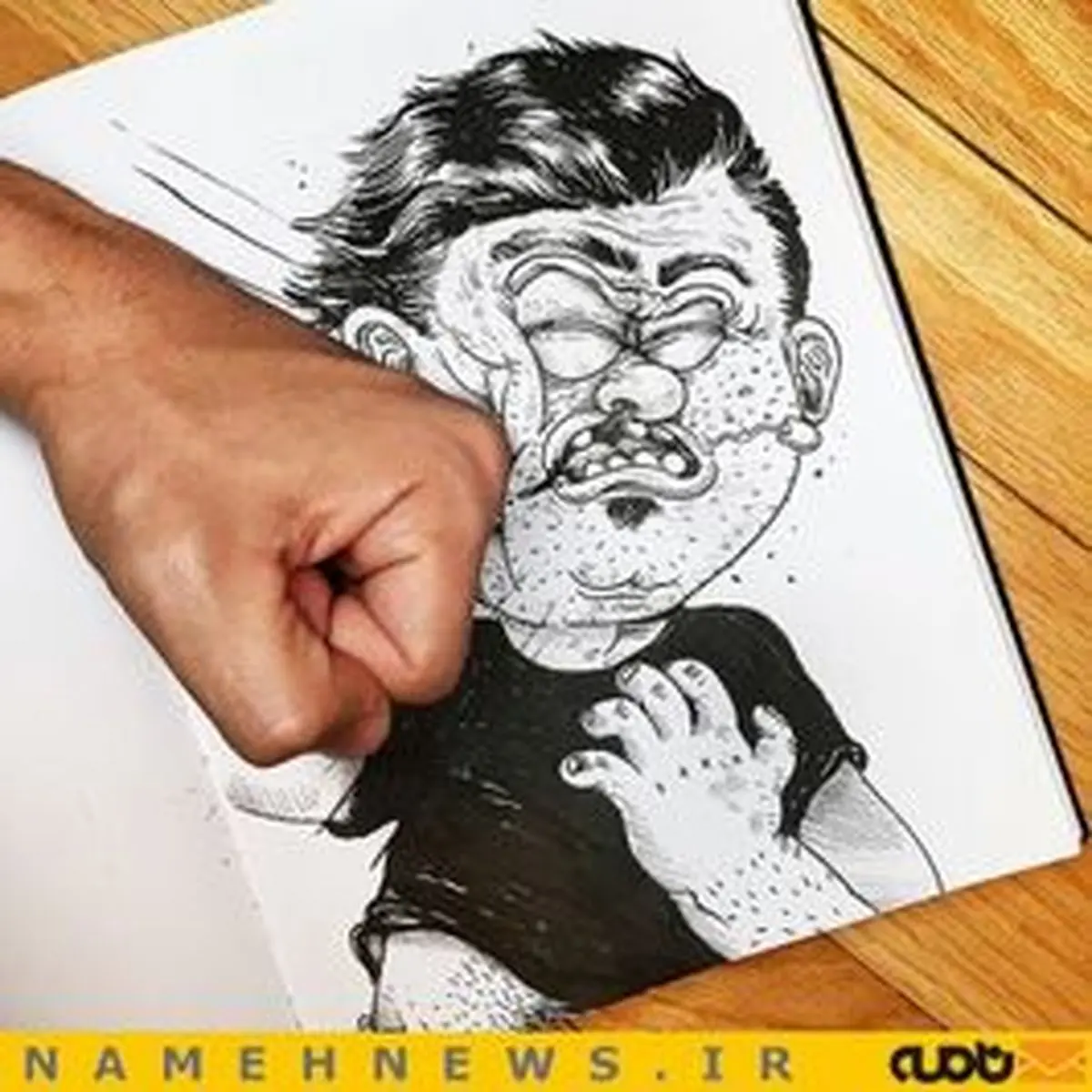 هنرمندی که پوست کاراکترش را کند!+تصاویر