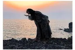 تصویری نامتعارف از ترلان پروانه لب ساحل