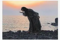تصویری نامتعارف از ترلان پروانه لب ساحل