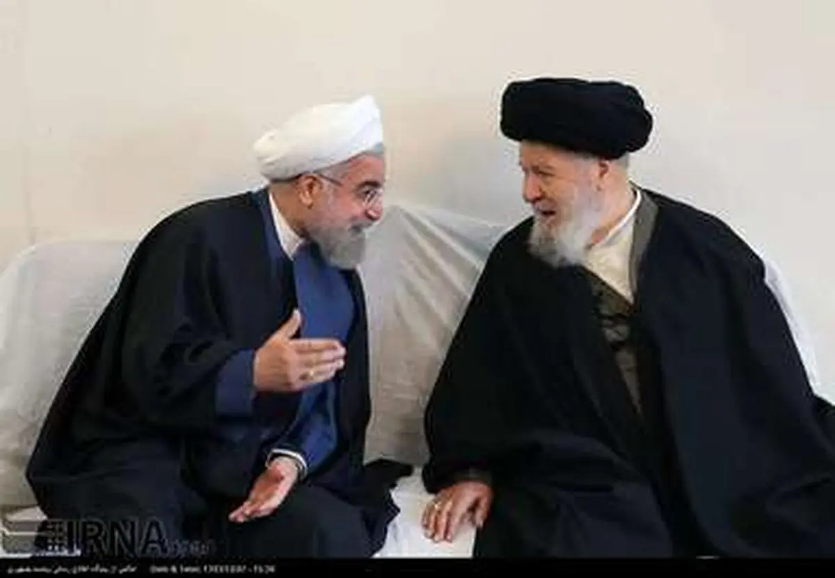 تصاویری از دیدار رییس جمهور با آیات عظام صافی گلپایگانی، جوادی آملی، موسوی اردبیلی، نوری همدانی و ...