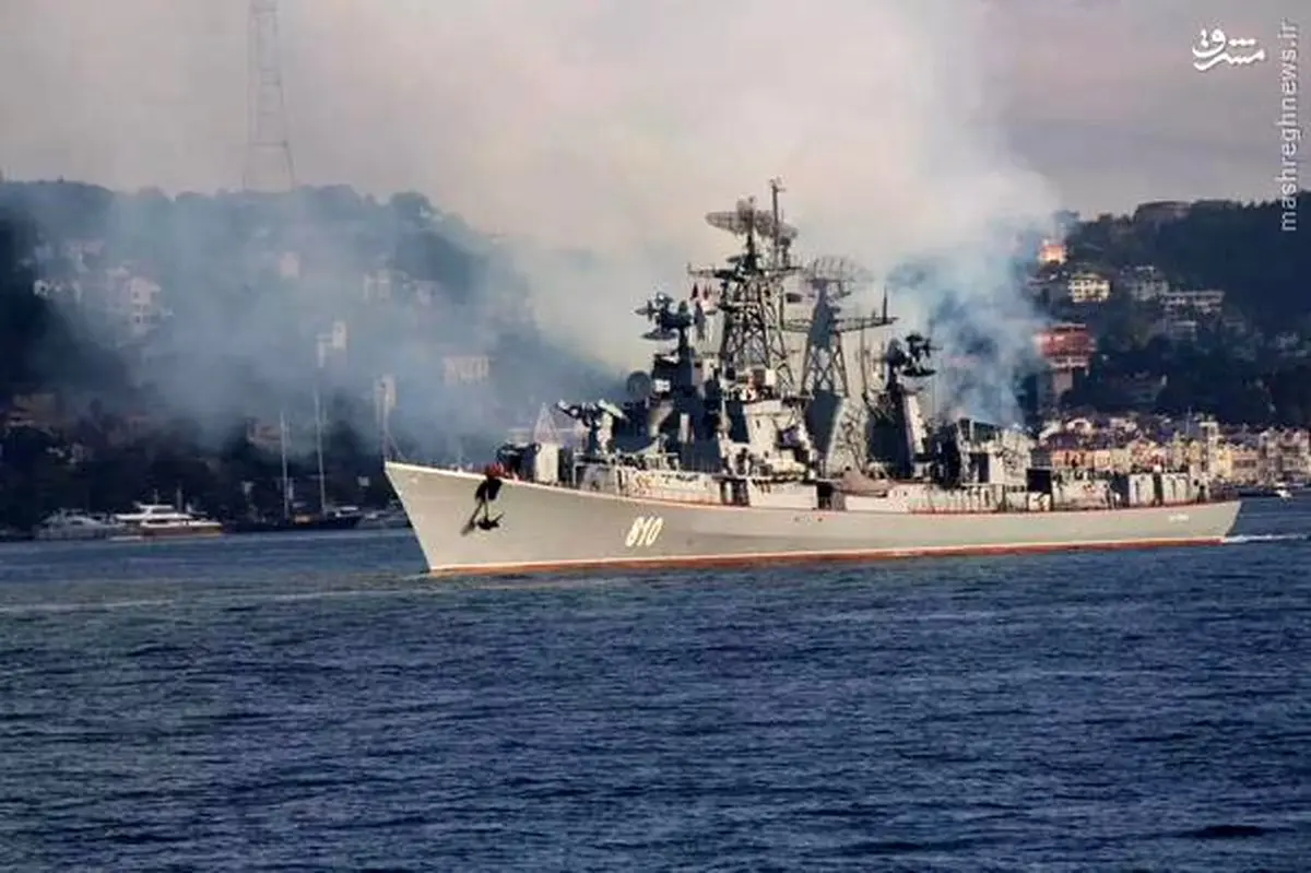 ناوگان جنگی روسیه در راه سوریه+تصاویر