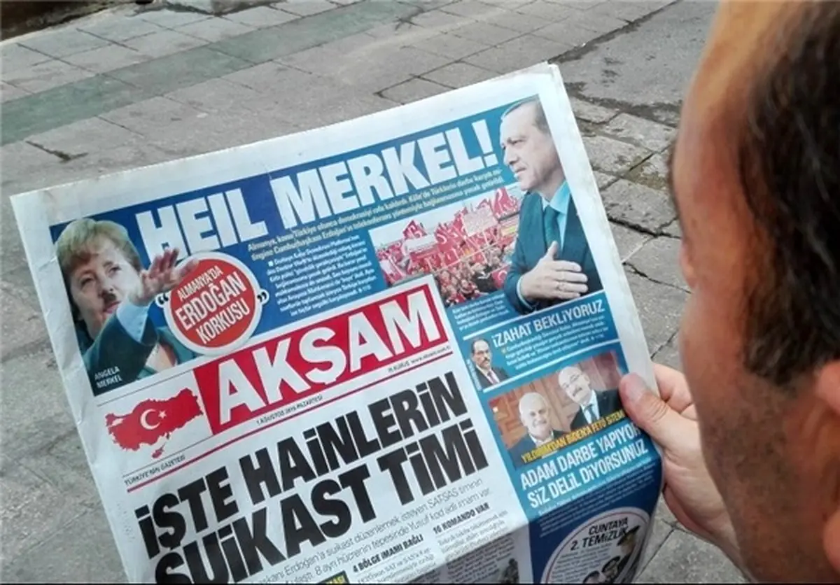 روزنامه ترکیه‌ای مرکل را به هیتلر تشبیه کرد