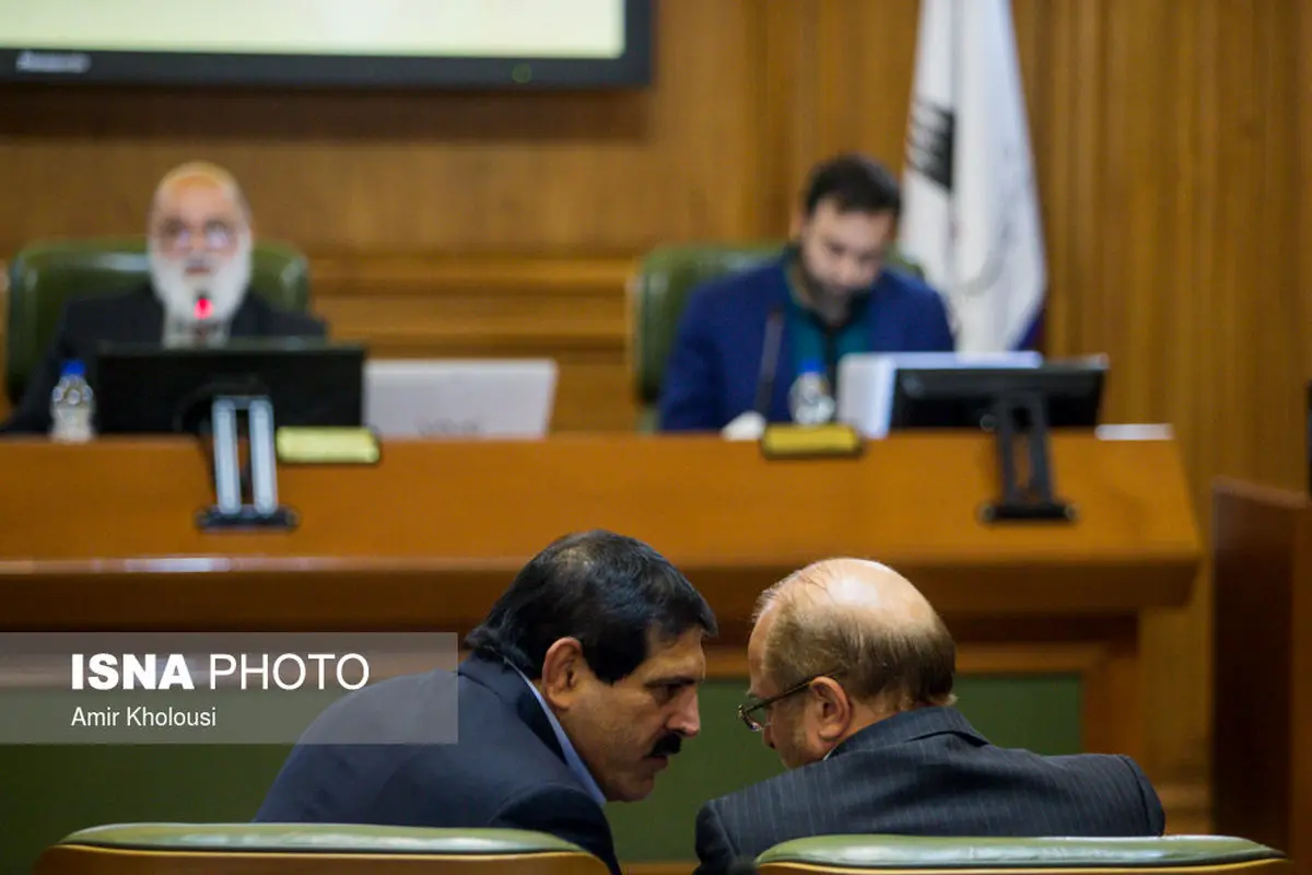 قالیباف و عباس جدیدی در جلسه شورای شهر/عکس