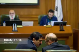 قالیباف و عباس جدیدی در جلسه شورای شهر/عکس