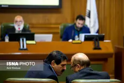 قالیباف و عباس جدیدی در جلسه شورای شهر/عکس