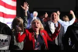 اشکها و لبخندها پس از پیروزی ترامپ/تصاویر