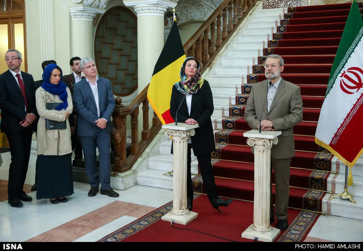 حجاب رئیس مجلس سنای بلژیک در ایران/ عکس