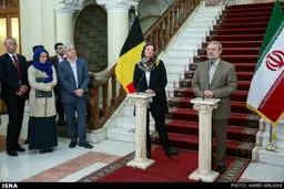 حجاب رئیس مجلس سنای بلژیک در ایران/ عکس