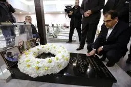 وزیر بهداشت در روضة شهداء لبنان/تصاویر