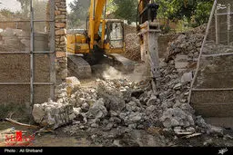 روایت تصویری از تخریب بناهای غیر مجاز