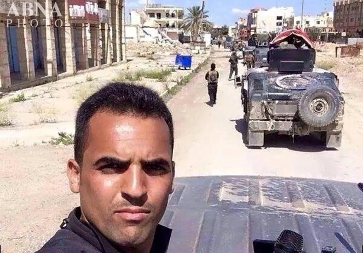 عکس سلفی پس از آزادی تکریت