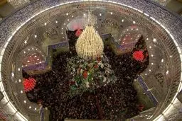 نمایی زیبا از حرم حضرت عباس(ع)/عکس