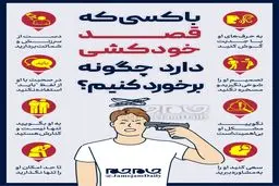 با کسی که قصد خودکشی دارد چگونه برخورد کنیم؟ +اینفوگرافیک