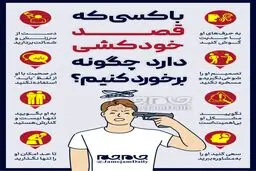 با کسی که قصد خودکشی دارد چگونه برخورد کنیم؟ +اینفوگرافیک