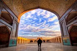 نمای دیدنی از داخل مسجد جامع کبیر یزد/ عکس