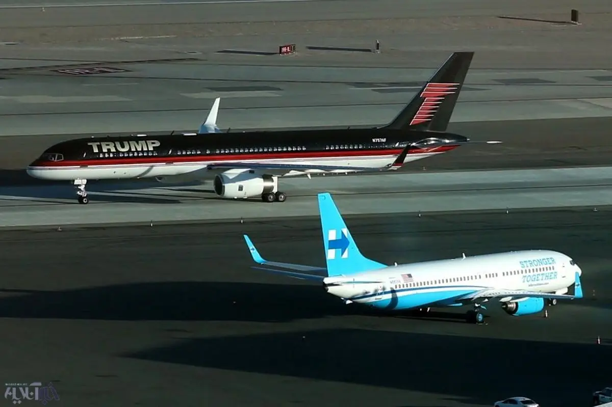 هواپیماهای شخصی کلینتون و ترامپ / عکس