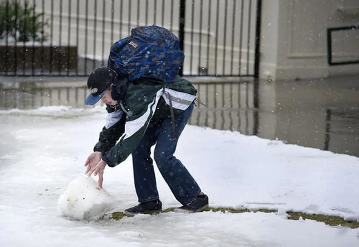 بارش برف بهاری در کالیفرنیا آمریکا/عکس