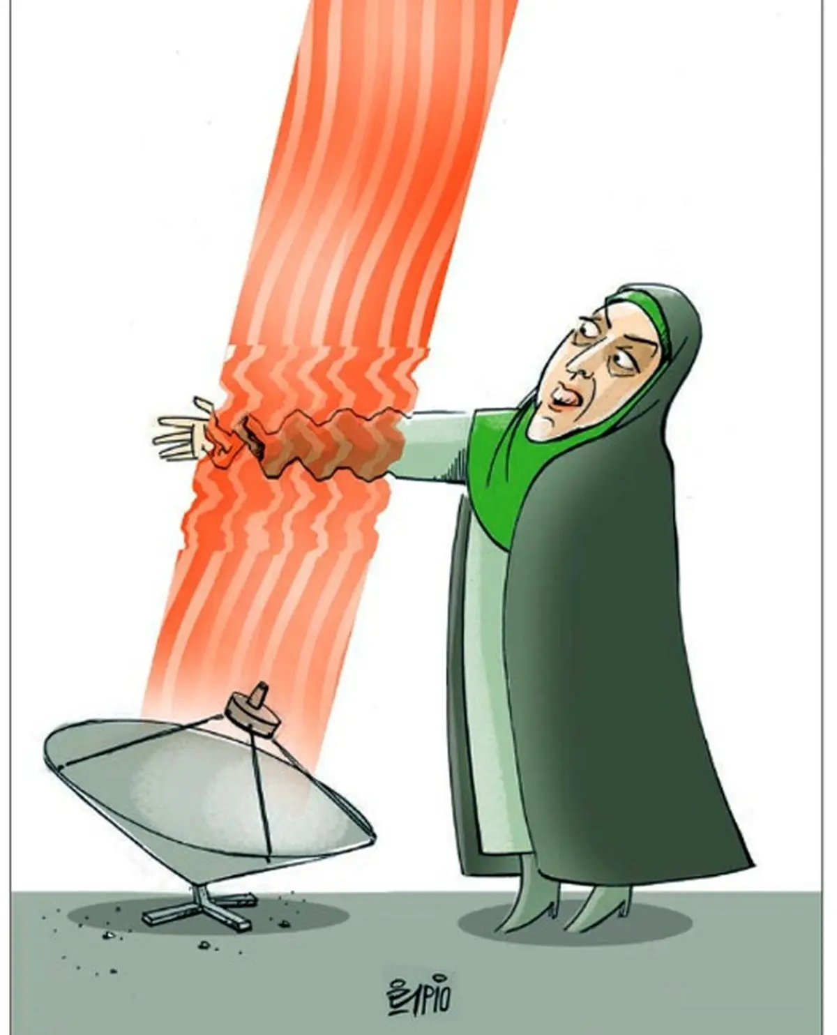 ابتکار در برابر پارازیت ها!/کاریکاتور