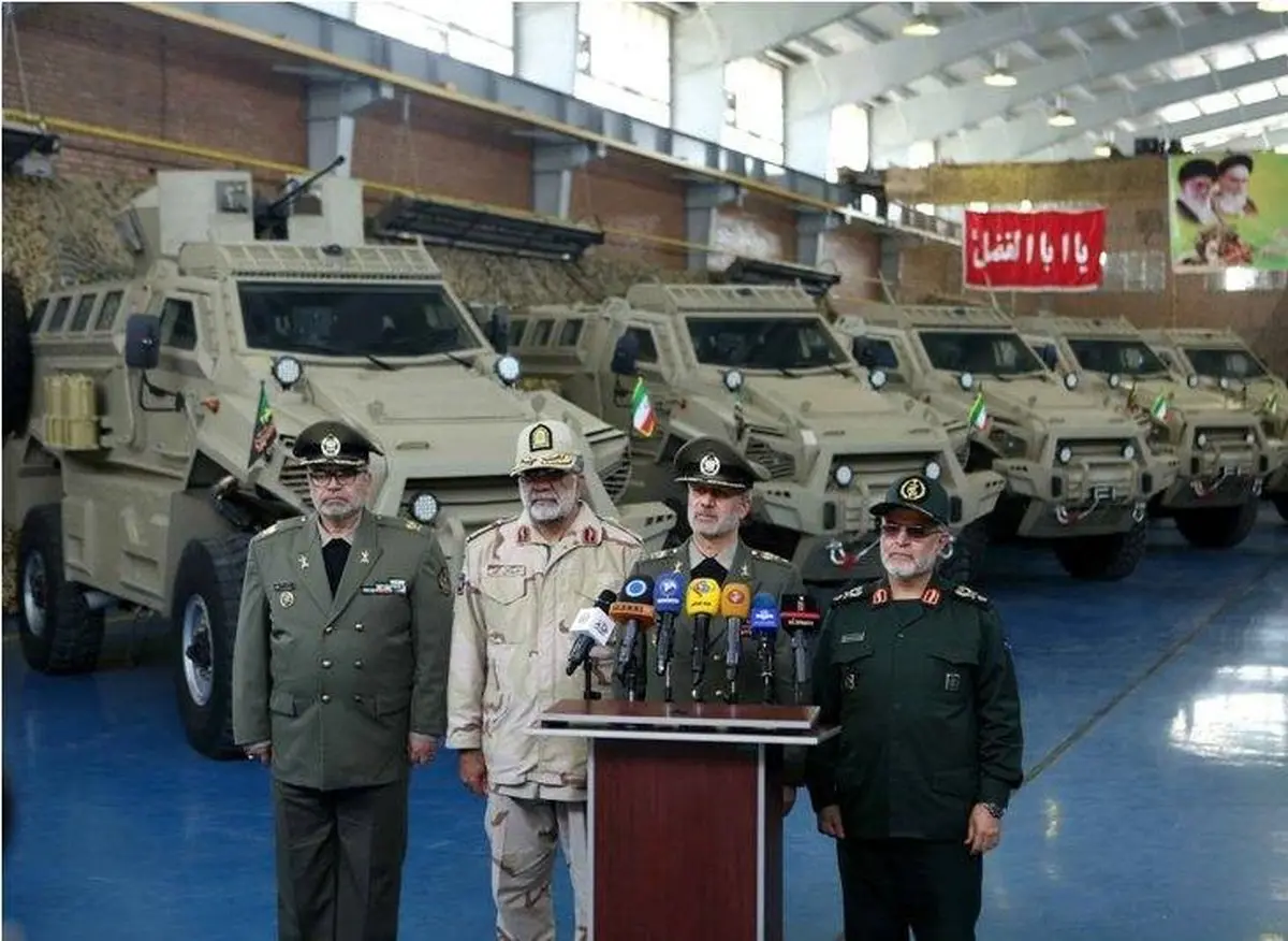 رونمائی از خودرو زرهی ایرانی طوفان / تصاویر